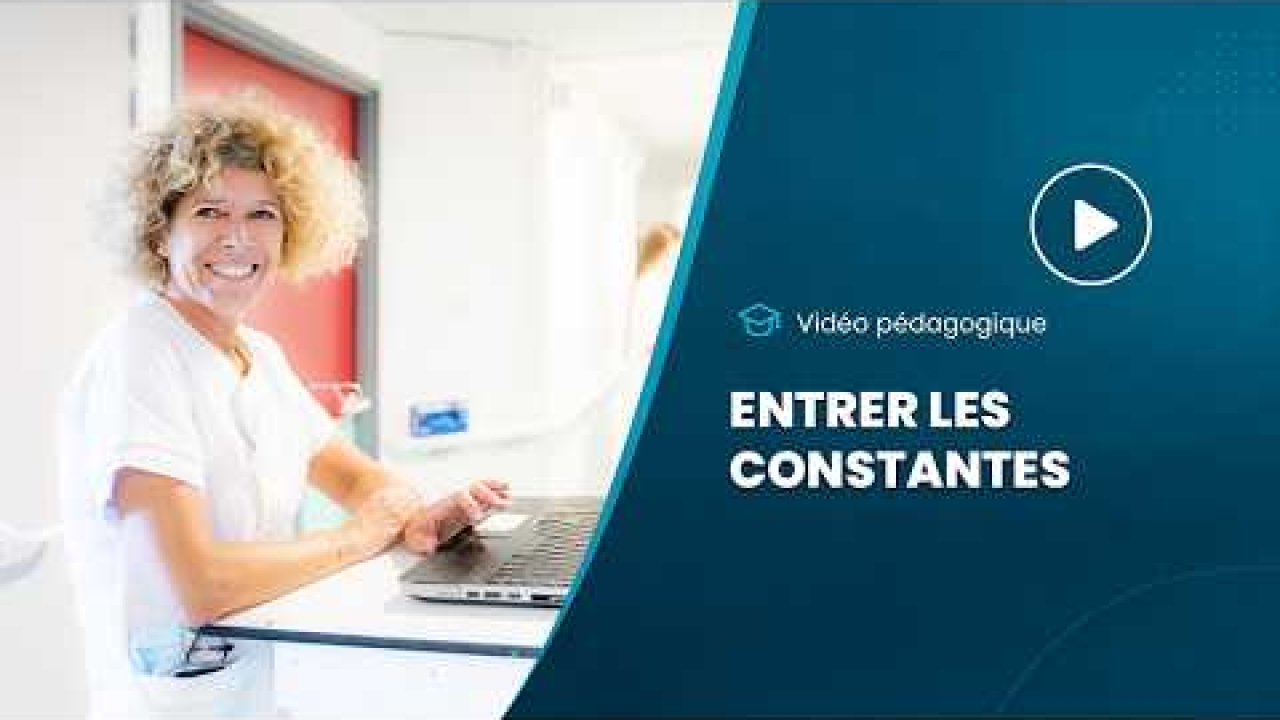Vidéo pédagogique - Entrer les constantes